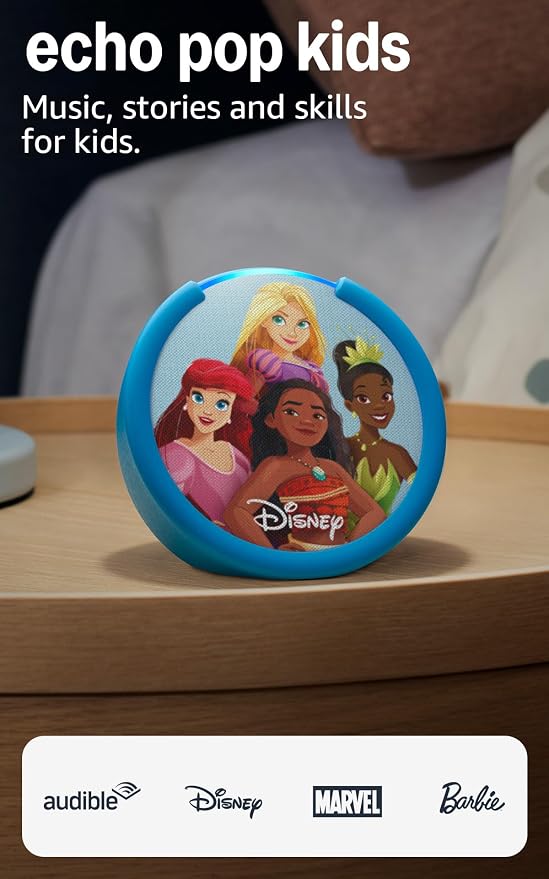 Echo Pop Kids Princesas de Disney con Echo Glow