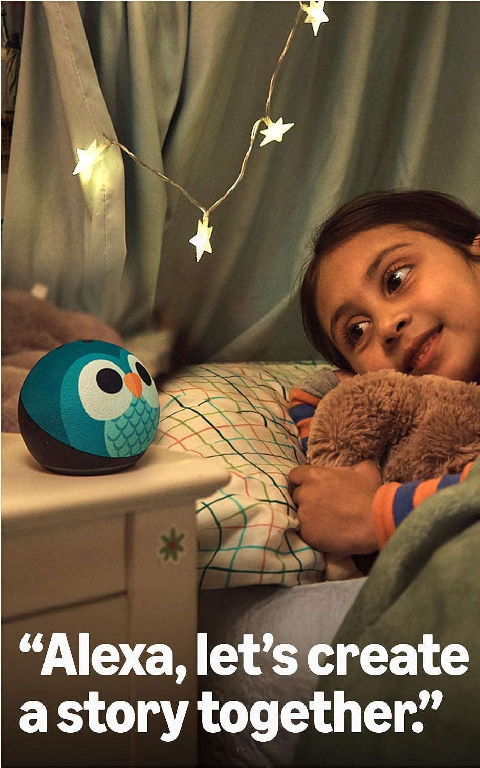 Echo Dot Kids (5.ª generación, modelo de 2022) Buho con Echo Glow