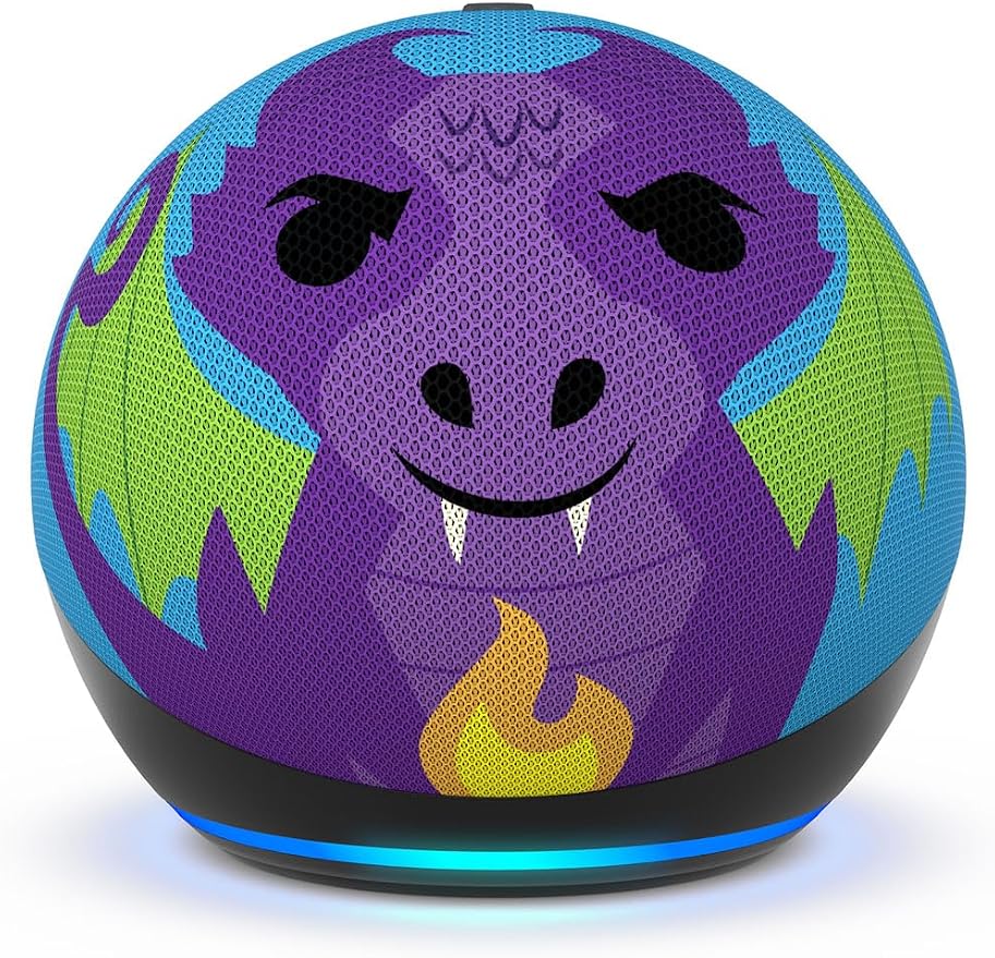 Echo Dot Kids (5.ª generación, modelo de 2022) Dragon con Echo Glow