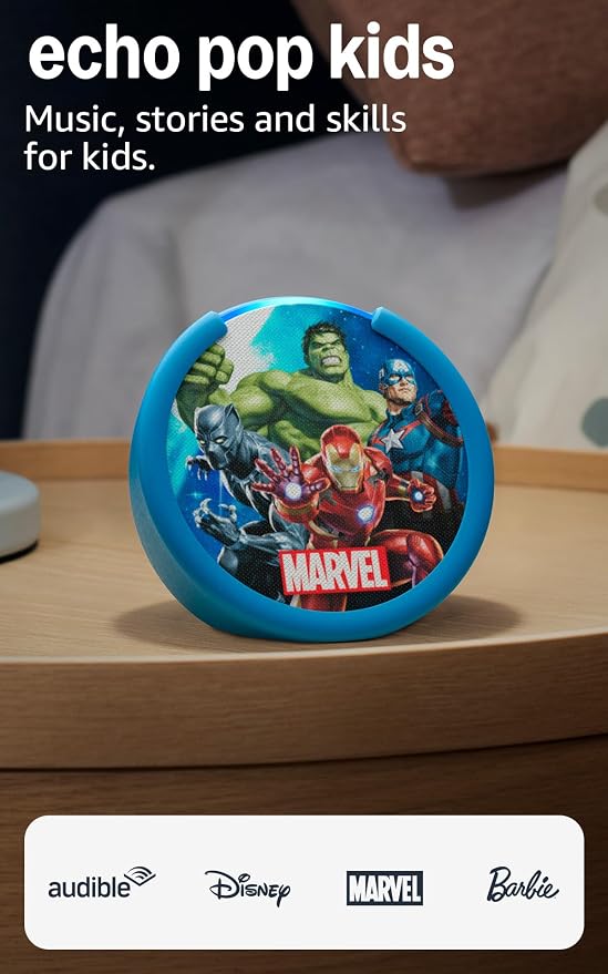 Echo Pop Kids Vengadores de Marvel con Echo Glow