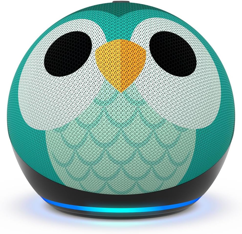 Echo Dot Kids (5.ª generación, modelo de 2022) Buho con Echo Glow